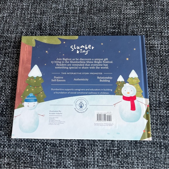 NWT Slumberkins Shine Bright Bigfoot Snuggler and Book - Picture 10 of 13